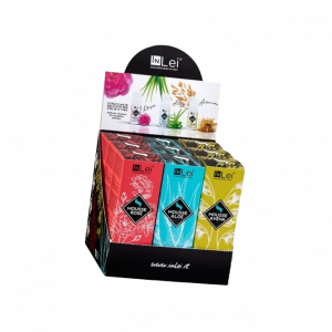 Présentoir de comptoir InLei "MOUSSE TRIS" Aloe, Avoine et Rose