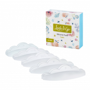 Silikonpadset Lash&Go, 5 Paar, Größen S, M, M1, M2, L