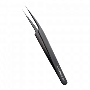 Pinzette Pro-Straight Enigma (Schwarz) Offhand-Schleifen extra-scharf