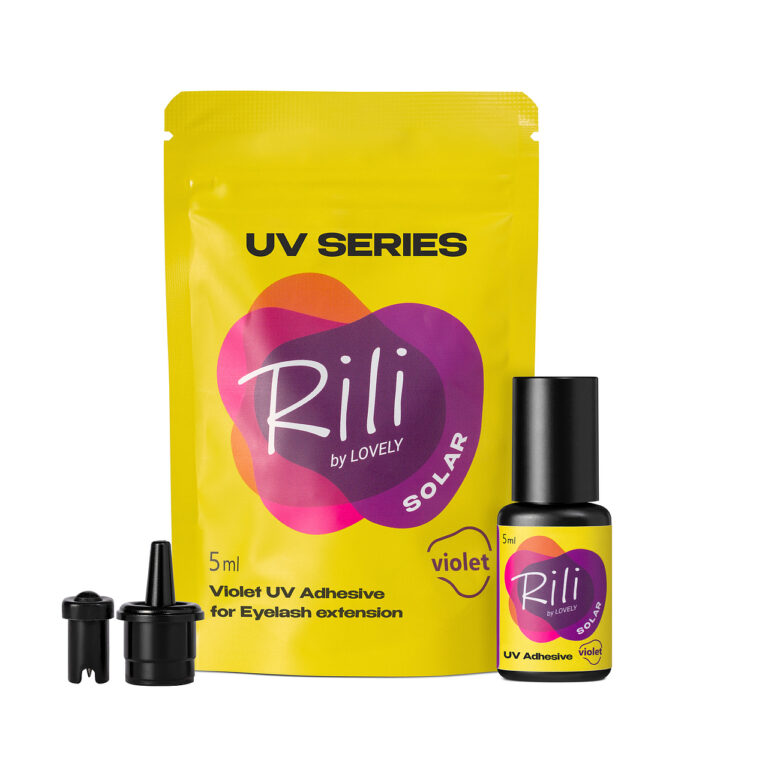 Violetter UV-Kleber für Wimpernverlängerung Rili Solar, 5 ml